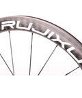 Close-up of Ultra Light 700C Carbon Fiber Road Bike Wheelset With Ceramic Bearings Front Rear Quick Release V Brake Compatible rim