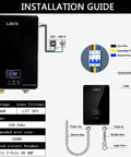 Installation guide for Instant 240V 6kW Tankless Electric Water Heater On Demand Hot Water For Kitchen And Bathroom.