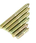 110 Pcs M4 Dowel Screws Hanger Bolts Dowel Pins Furniture Connectors Zinc Plated Iron Double Ended Screws for DIY Woodworking Projects