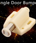 Top Shelf White Cabinet Push To Open Latches 8 Piece Set Dead Quiet Magnetic Door Damper Buffer Slam Free Single Door Bumper.