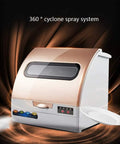Compact Countertop Dishwasher With Smart Touch Interface And Fast Air Dry Mode Built Smooth For Tiny Apartments Studios Or Break Rooms A No Fuss Mini Tabletop Scrubber That Makes Tough Dishes Feel Like A Total Breeze featuring a 360° cyclone spray system.