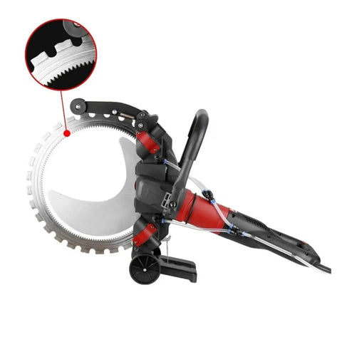 Rugged High Frequency Circular Saw For Shredding Reinforced Concrete Walls And Road Slabs With Pro Level Precision and high-quality blade details.