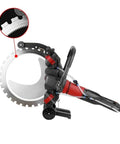 High Frequency Circular Saw Built Different For Reinforced Concrete Wall Slicing And Cement Road Milling With Pro Grade Precision, side view showing durable blade and handle.