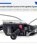 Ignition Switch Control Box Assembly for GX630 GX690 10KW Dual Cylinder Gas Generator with key and throttle cable