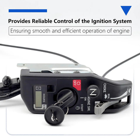 Ignition Switch Control Box Assembly for GX630 GX690 10KW Dual Cylinder Gas Generator with key and throttle cable
