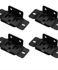 Rock Solid Heavy Duty Stainless Steel Corner Braces 12 Piece Kit With Screws black metal corner brackets for furniture assembly.