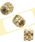 M3 Brass Heat Set Threaded Inserts Pack Of 120 Knurled Nuts For Plastic And Metal Assemblies M3x5x4 Size