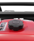 Heavy Duty Workhorse 7.5HP 212CC Gas Water Pump 2 Inch Twin Impeller close-up of red fuel tank and cap.