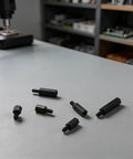 M3 Nylon Standoff Kit Dope 180 Piece Set With Black Hex Spacers Male And Female Fasteners Nuts And Screws For FPV Electronics Precise 6mm To 20mm Spacing For Solid Easy DIY Builds, black standoffs on workbench