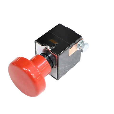 Apollolift Emergency Stop Button Switch Red Replacement Part For Electric Pallet Jack A1029 A1030 Models side view showing red button and black housing.