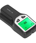 ALIESTFDNO Stud Finder Wall Scanner 5 in 1 Detector with LCD Display showing green screen, buttons, and sensor design.