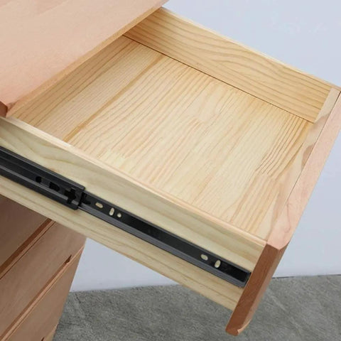 Full Extension Drawer Slides With Ball Bearing Rails 22 Inch Side Mount Track Kit For Kitchen And Furniture Drawers Stainless Steel 3-Section Sliding Runners For Smooth Easy Install on wooden drawer
