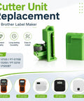 Genuine Cutter Head Replacement For Brother Pt-E100, Pt-D200, Pt-D210 Label Makers, green plastic cutter unit with spring.