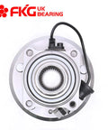 Top view of a Rear Wheel Bearing Hub Assembly with ABS cable, fits 2007-2009 Chevy Equinox, Pontiac Torrent, Saturn Vue, Suzuki XL 7, 2012-2014 Chevy Captiva Sport.