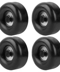 Heavy Duty Round Rubber Trailer Ramp Door Bumpers Set Of 4 With Mounting Hardware, black rubber cushions with center screws