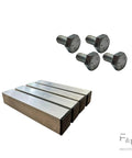 Heavy Duty Aluminum Dunnage Rack With 1850 Lb Capacity All Welded Aluminum Storage Platform For Industrial Warehouses Restaurants And Backrooms Elevates Items Off The Floor Rust Resistant Built To Last 36 Inch By 20 Inch By 8 Inch, with bolts