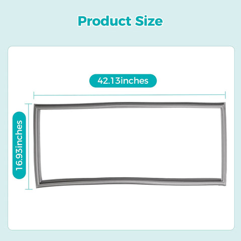 Fridge Door Gasket Replacement Seal For French Door Refrigerators Durable OEM Quality Easy Install Fits W10163991 42.13x16.93in