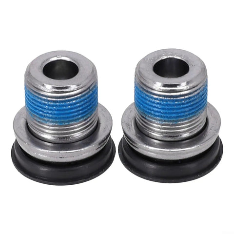 2 Pack Bicycle Crank Arm Bolts For ISIS Axle Ebike M15 Thread Steel With Plastic Seal Black 15mm Length 8mm Hex Socket Easy Install Rustproof Cycling Parts Kit, pair