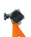 Close-up of the swingarm rest from the Universal Adjustable Rear Paddock Stand For Motorcycle With Swingarm Rest 360 Degree Dismantlable Beefy Heavy Duty Steel.