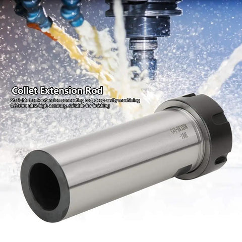 Premium C40ER32M100L Straight Shank Chuck Holder for CNC Milling with 0.01mm Ultra Precision And 40CR Steel Build for deep cavity machining.