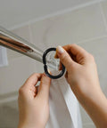 Installing Plastic C Shaped Shower Curtain Hooks Set Of 24 For Easy Glide In The Bathroom Drapery Rod Hangers Durable Corrosion