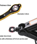 360 Degree Swivel Head Jack Ratchet Wrench With Forward And Reverse Knob, Emergency Scissor Jack Adapter for Cars