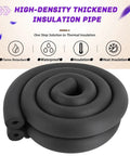 High Temperature Pipe Insulation Foam Tubing For Steam And Water Lines Do It All Foam Tube With Multiple Inner Diameters and Lengths