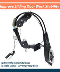 Sienna Toyota Rear Left Power Sliding Door Cable Replacement Kit For 2011 2012 2013 2014 2015 2016 2017 2018 2019 2020 With Spool Control Bracket Linkage Assembly Without Motor No Fuss Install, black cable assembly