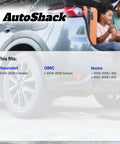 Back view of Chevrolet SUV showcasing compatibility for Front CV Axle Shaft Kit With Left And Right Axles, Wheel Hub Bearing Assemblies, And ABS Replacement For 2004 Through 2008 Chevrolet Colorado, 2004 Through 2008 GMC Canyon, 2007 Through 2008 Isuzu I 370, 2006 Isuzu I 350, 4 Piece