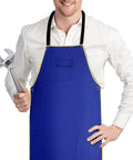 Flame Retardant Welding Apron For Real Welders Boss Level Durable Washable Safety Apron with front chest pocket