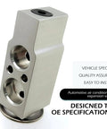 Heavy Duty Car A/C Expansion Valve Made From Aluminum For Rock Solid A/C System Cooling Universal Fit For Most Cars