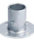 4 Pack 1-3/8 Inch Chain Link Fence Post Floor Flanges Surface Mount Beefy Heavy Duty Round Post Bases For Fence Repair Mailbox Reinforcement Deck Railing And Trellis Projects Electro Galvanized Steel