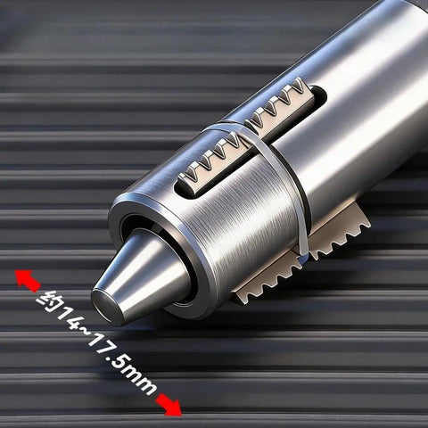 Dual Function Broken Screw Extractor And Thread Tap Tool For Plumbing Rusted Bolt And Pipe Valve Repair Adjustable Front End For 12 And 14 Mm Fittings Forged 45 Steel Construction Handy For DIYers Handymen Pro Grade Pros, 14-17.5mm tip