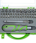 Ultimate 41 In 1 Precision Screwdriver Set With Magnetic Bits For Phone PC Repair Plus Torx And Slotted Driver Tools Made From Heavy Duty Chrome Vanadium Steel For Easy Grip And Long Life, green case