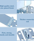Six Pack Door Hasp And Latch Locks Set Three And One Half Inch Extra Thick Steel Hasp Clasp With Screws Zinc Plated Finish