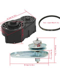 Go Kart Torque Converter Kit For 8HP To 16HP Engines With Straight Crankshaft And 1 Quarter Keyway Replacement Clutch Pulley Driver Driven