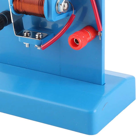 Close-up of Hands On Electrical Bell Physics Kit For Magnetic Field Demonstrations In High School Classrooms Vertical Teaching Tool