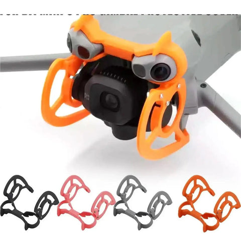 Mini 5 Pro Gimbal Bumper for Protective Shield 3D Printed Anti Collision Bar guard in orange on drone camera