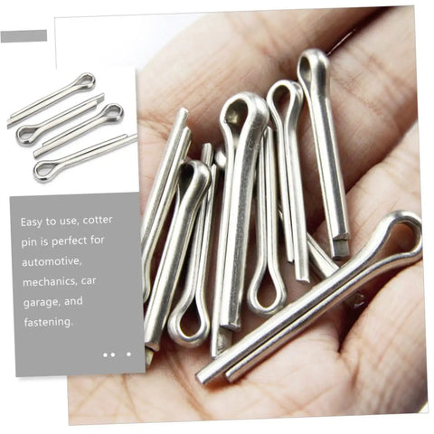 Assorted Stainless Steel Cotter Pin Kit With Hairpin Pins And Springs For Auto Hardware detail in hand