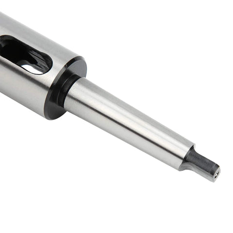 LiebeWH Morse taper drill adapter MT2 to MT3 reducing sleeve with high-speed steel shank, close-up view