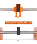 Self Centering Dowel Jig Kit For 6.8 Inch Timber Woodworking Center Doweling Drill Guide For Straight Holes clamping capacity 0.4-6.7 inches