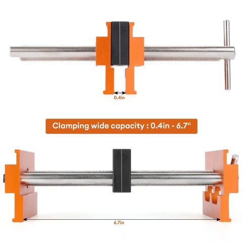 Self Centering Dowel Jig Kit For 6.8 Inch Timber Woodworking Center Doweling Drill Guide For Straight Holes clamping capacity 0.4-6.7 inches