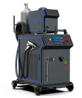 3000W Laser Welder Beast Mode 4 In One System For Metal with dual wire feeder and rugged cart design for mobility.