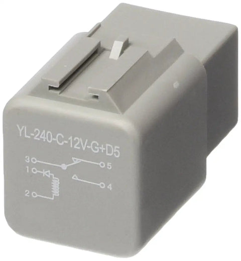 RY71T Ignition Relay For Cars And Trucks, Premium Aftermarket Replacement Module, Easy Install, Durable Electrical Relay For Reliable Engine Cranks, Fits Multiple Vehicles, Great Longevity And Performance, gray 12V relay