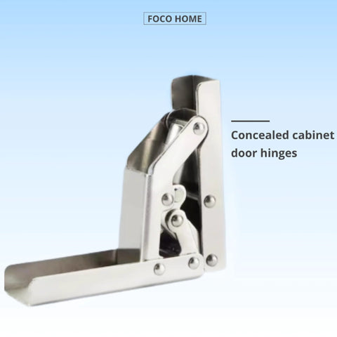 Hidden Cabinet Door Hinges 90 Degree Invisible Folding Hinge 4 Pack With No Visible Hardware For Flush Mount Doors Easy Install