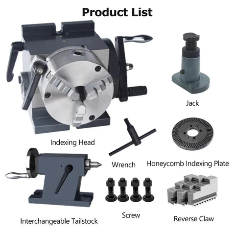Universal Milling Machine Indexing Head With Tailstock And Indexing Plate For Cnc Routers Vertical Horizontal Dual Setup configuration display.