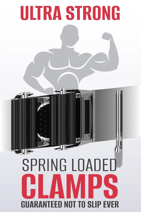Heavy Duty Mop And Broom Holder Wall Mount With Stainless Steel Five Rack Organizer And Four Hooks for Garage Kitchen