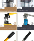 Heavy Duty 50 Ton Hydraulic Bearing Puller And Three Jaw Gear Separator comparison showing seamless build and durability features.