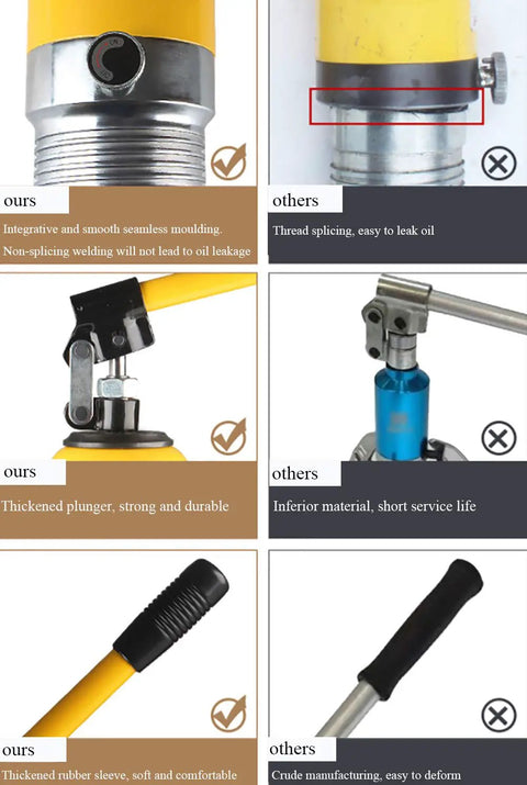 Heavy Duty 50 Ton Hydraulic Bearing Puller And Three Jaw Gear Separator comparison showing seamless build and durability features.
