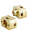Smooth Upgrade For Your 3D Printer With These 2PC T8x8mm Oldham Couplings And Nuts For Ender3 Cr10 Z Axis Screws, brass 8mm shaft couplers